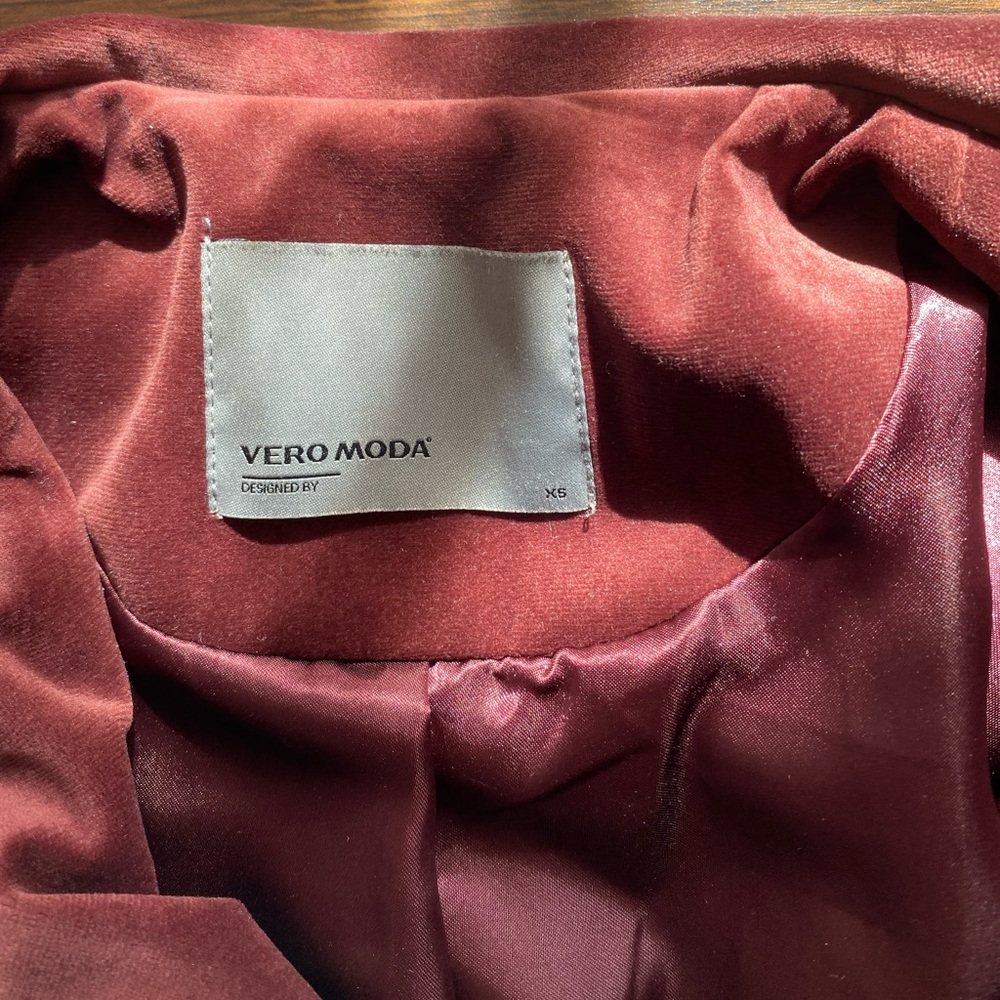 Vero moda burgundy moto jacket - Picture 3 of 8